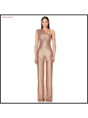 Sequin Off Shoulder Sleeveless Wide Leg Jumpsuit Party Night Out